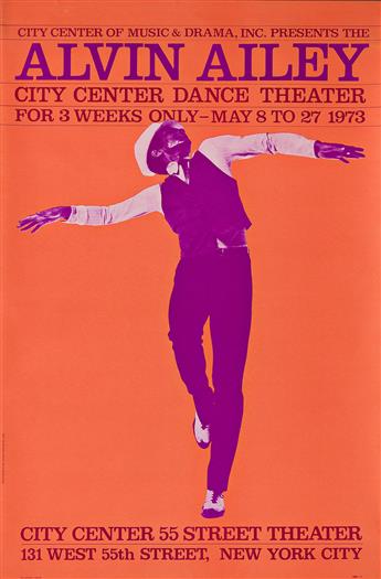 VARIOUS ARTISTS. [ALVIN AILEY POSTERS]. Group of 15 posters. Sizes vary.